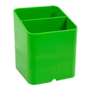 Exacompta Pen Pot 67795D Classic Polysterene 93 x 74 x 74mm Apple Pack of 10 Green