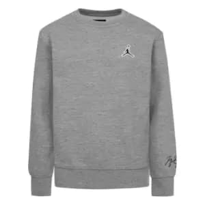 Air Jordan Fleece Crew Sweatshirt Juniors - Grey