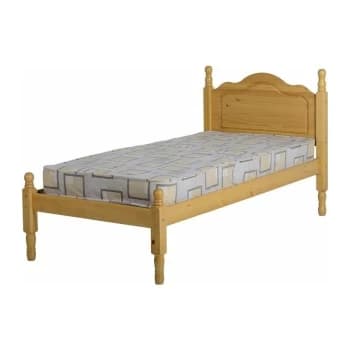 Sol Pine Bed Solid Antique Pine 3ft Single - Seconique