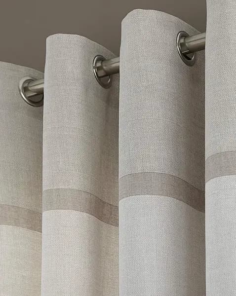 JD Williams Catherine Lansfield Melville Curtains Natural 117 x 183cm XM39311