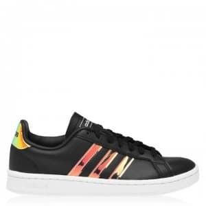 adidas Grand Court Womens Trainers - Blk/Iridescent