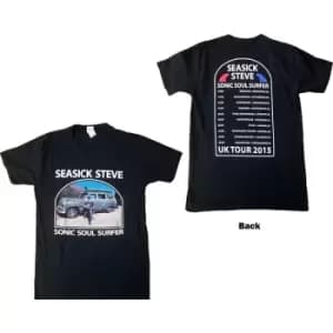 Seasick Steve - Full Colour Sonic Soul Surfer Unisex Medium T-Shirt - Black
