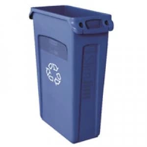 Rubbermaid Slim Jim Blue Venting Channel Container 87 Litre 3540-07-BL
