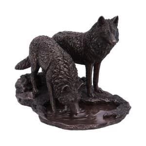 Warriors of Winter Bronze Wolf Figurine