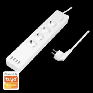 LogiLink WiFi Smart Outlet strip, 4 safety sockets, Tuya...