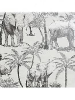 Arthouse Peel & Stick Elephant Grove Charcoal