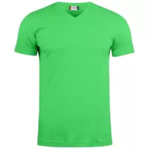 Clique Unisex Adult Basic Knitted V Neck T-Shirt (L) (Apple Green)