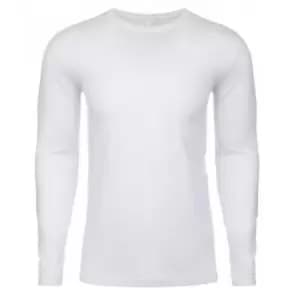 Next Level Mens Long-Sleeved T-Shirt (L) (White)