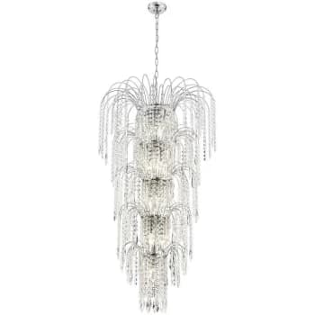 Searchlight Lighting - Searchlight Waterfall - 13 Light Crystal Chandelier Chrome Finish, E14