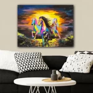 378518413_70100 Multicolor Decorative Canvas Painting