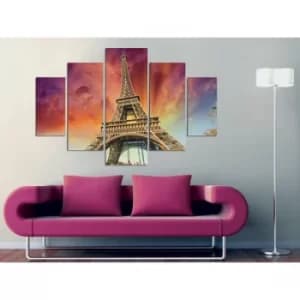 ST018 Multicolor Decorative MDF Painting (5 Pieces)