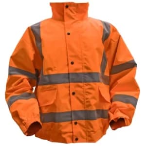 Worksafe 802XXLO Hi-Vis Orange Jacket Quilted Lining & Elasticated...