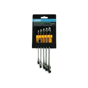 Laser - Ratchet Ring Spanner Set - 5 Piece - 6295