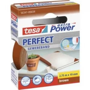 tesa PERFECT 56341-00034-03 Cloth tape tesa extra Power Brown (L x W) 2.75 m x 19mm