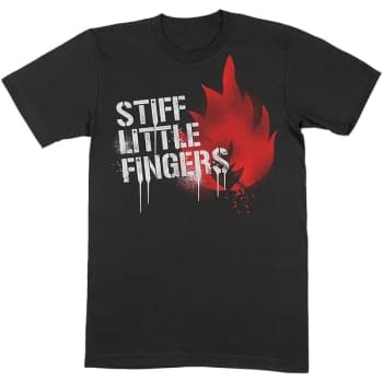 Stiff Little Fingers - Graffiti Unisex X-Large T-Shirt - Black