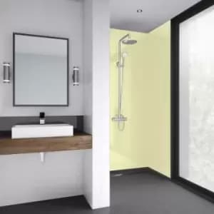 Mermaid Acrylic Matt Shower Wall Panel Soft 2440mm x 1200mm x 4mm in Yellow