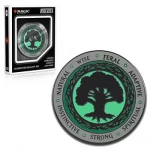 PMTG010 Magic The Gathering Green Mana Crest Augmented Reality Enamel Pin
