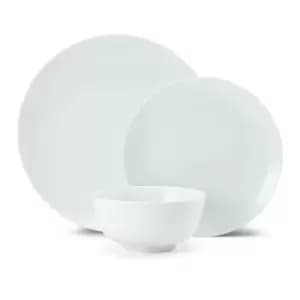 Chalk 12 Piece Porcelain Dinner Set, White
