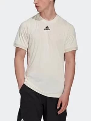 adidas Tennis Primeblue Freelift T-Shirt, Black Size M Men