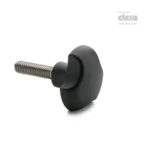 Elesa - Solid knob-VTT.25-SST-p-M6x25