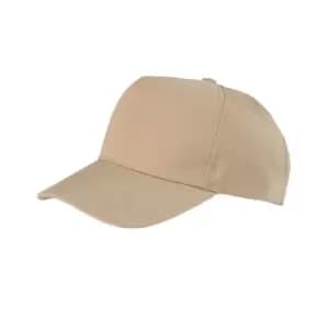 Result Unisex Core Boston 5 Panel Printers Baseball Cap (One Size) (Khaki)