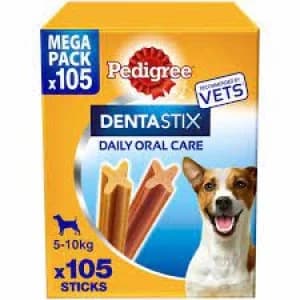Pedigree Dentastix Daily Dental Chews Small Dog 105 Sticks