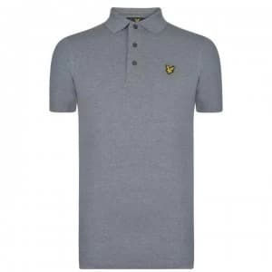 Lyle and Scott Lyle and Scott Basic Short Sleeve Polo Shirt - Grey T28