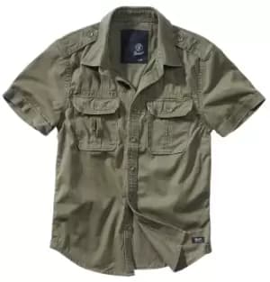 Brandit Vintage Short Sleeve Short-sleeved Shirt olive