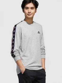 Adidas Essential Tape Crew Sweatshirt - Grey