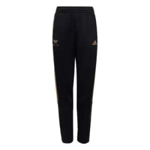 adidas Salah Tapered Joggers Kids - Black / Gold Metal
