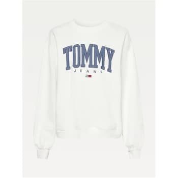 Tommy Jeans Collegiate Crew Sweater - IVORY SILK