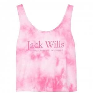 Jack Wills Reboulin Tie Dye Vest - Pink