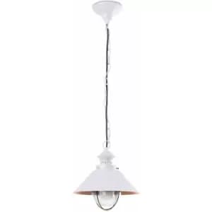 Nautica 1-light white garden pendant light
