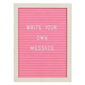 Pink and White Cinema Letter Board