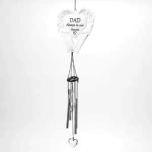 Thoughts Of You Dad Graveside Wings Windchime