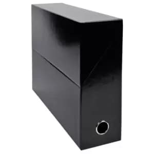 Iderama Transfer Boxes 90mm, Black, Pack of 5