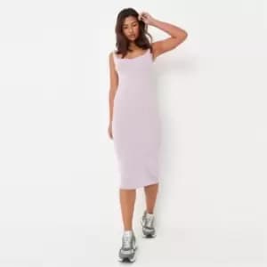 Missguided Neckline Midaxi Dress Strappy - Purple