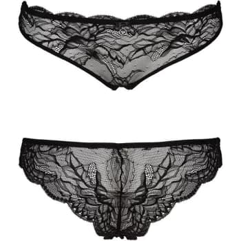 Emporio Armani Lace Brazilian Brief Black Size L Women