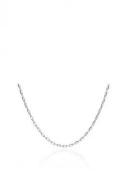 Rachel Jackson London Sterling Silver Mid Length Open Box Chain Necklace