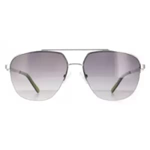 Aviator Shiny Light Nickeltin Smoke Gradient GF5065