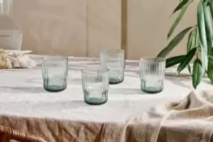 Nkuku Fali Tumbler Set Of 4 Glassware Blue