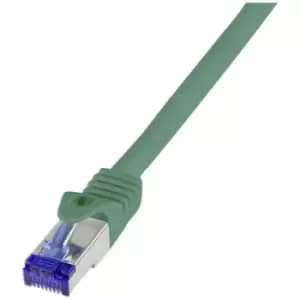 LogiLink C6A025S RJ45 CAT 6A S/FTP 0.5 m Green