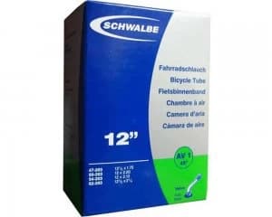 SCHWALBE AV1 12" x 1.75 - 2 1/4, Schrader Inner Tube-Schrader (Auto)