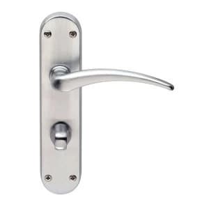 Jedo Gull Satin Chrome Bathroom Door Handle