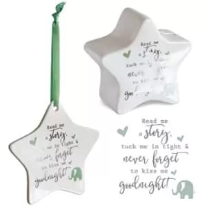 Said with sentiment Star Shaped Money Box & Hanging Star Decoration - Never Forget