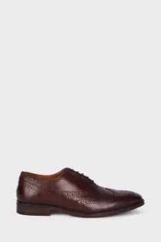 Leather Smart Burgundy Oxford Brogue