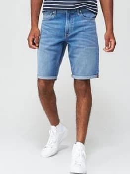 Calvin Klein Jeans Regular Fit Denim Shorts - Bright Blue