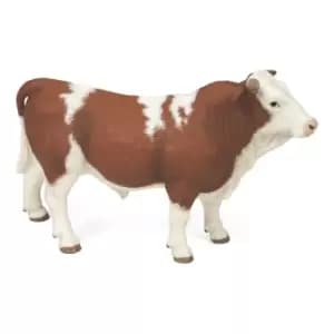 Papo Farmyard Friends Simmental Bull Toy Figure, 3 Years or Above,...