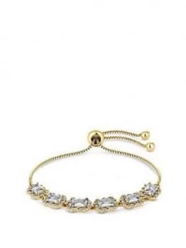 Jon Richard Gold Plate Cubic Zirconia Toggle