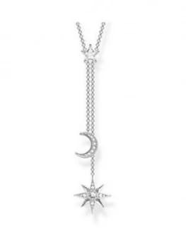 Thomas Sabo Zirconia Magic Stars Moon Necklace